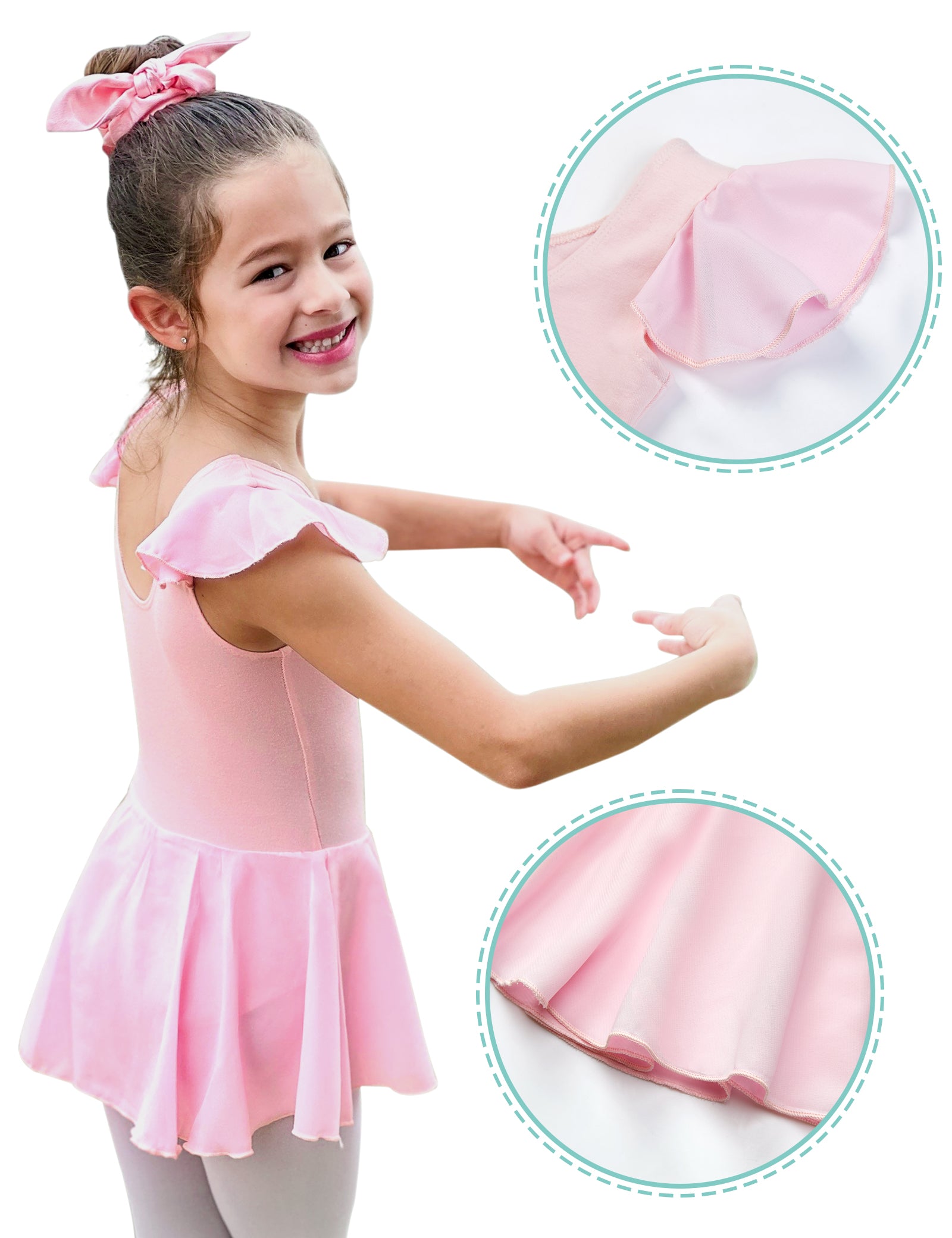 Girls Ballets Leotards Dance Costumes for Kids Performance