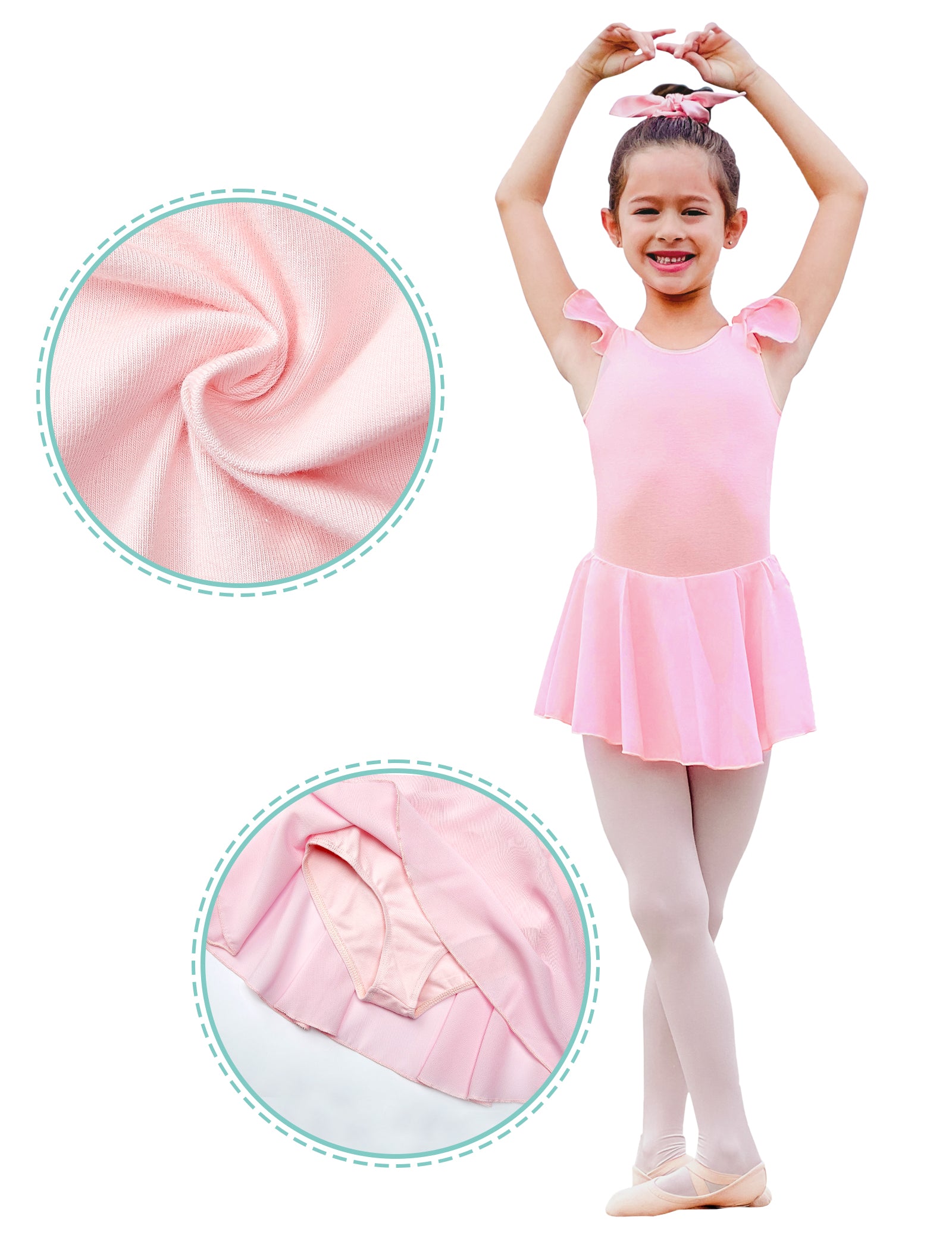 Girls Ballets Leotards Dance Costumes for Kids Performance