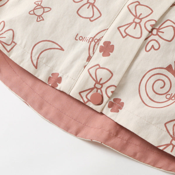 Girls Hooded Wind Coats Waterproof Raincoats