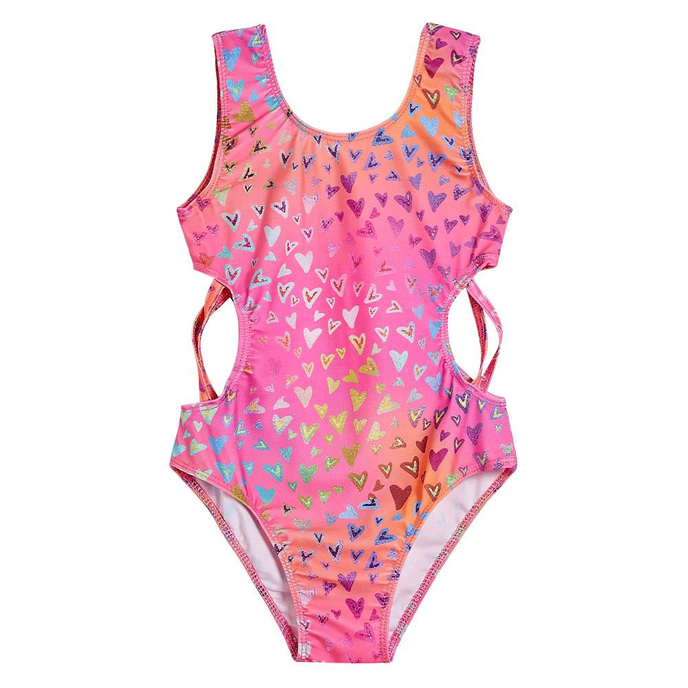 2022 V Shape Love Heart One-piece Swimming Suits