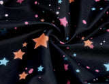2022 Colorful Stars in Black One-piece Swimming Suits