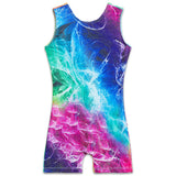Colorful Aurora Sleeveless Gymnastics Leotards