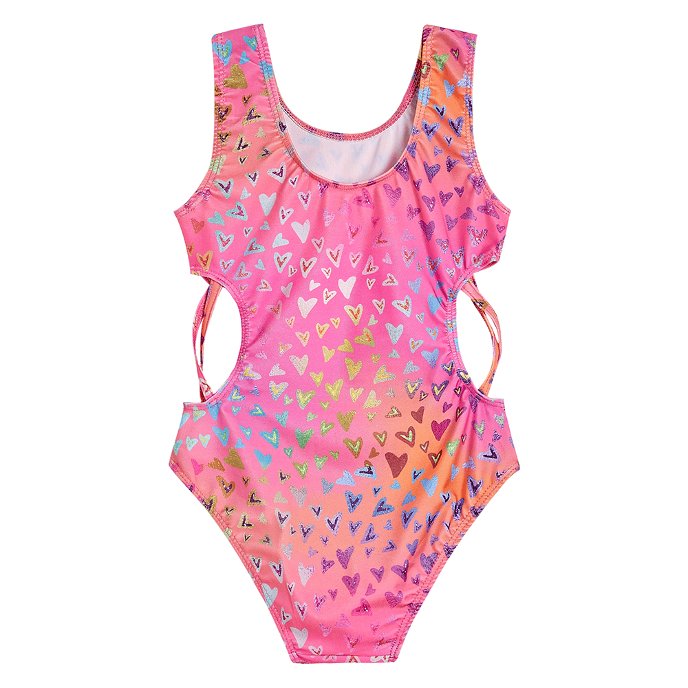 2022 V Shape Love Heart One-piece Swimming Suits