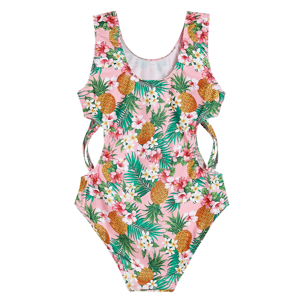 2022 Hawaii Pineapple Flower One-piece Swimming Suits