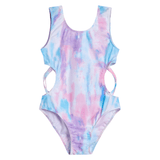 2022 Blue-Pink-Purle Cross One-piece Swimming Suits