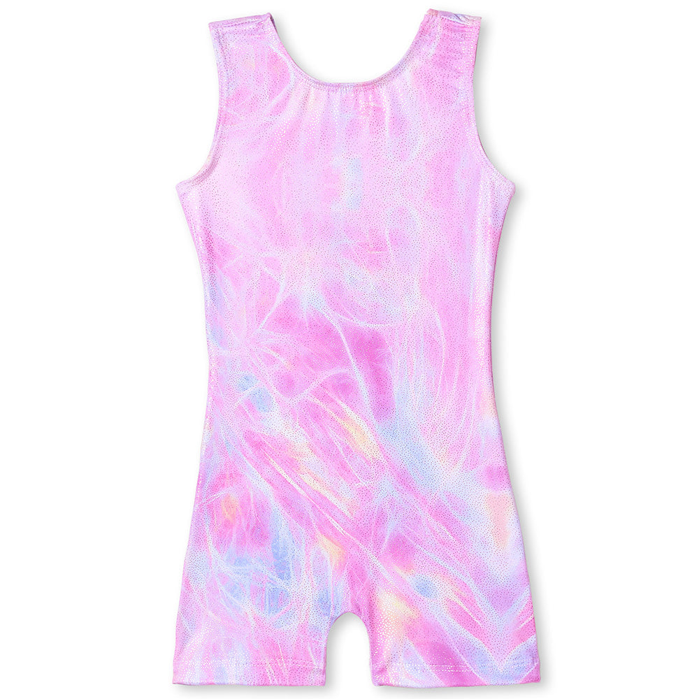 Geometric Sleeveless Gymnastics Leotards For Girls