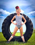 Leopard Dots Gymnastics Leotard