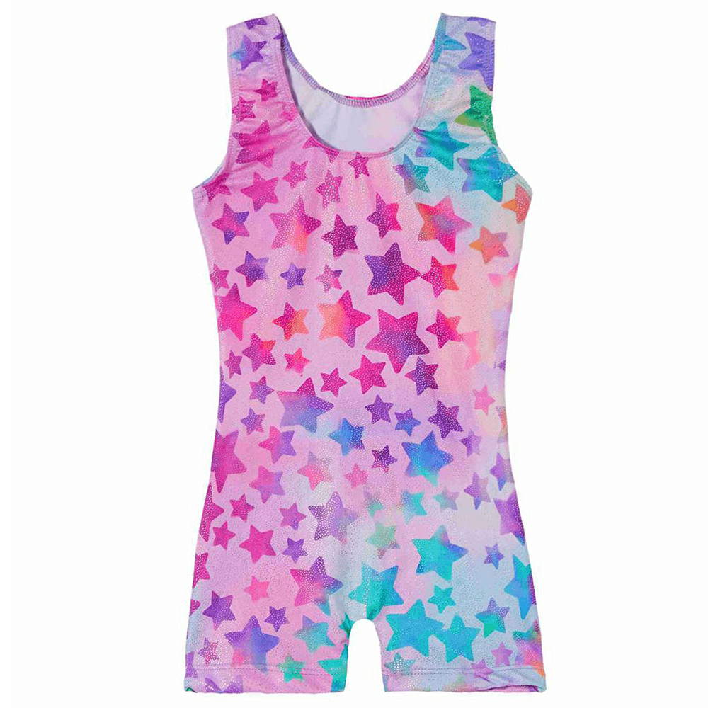 Star Dance Gymnastics Leotards/Swimsuit-Star Hot Pink