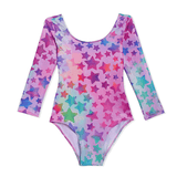 Yoga Gymnastics Leotards/Swimsuit-Hot Pink Star