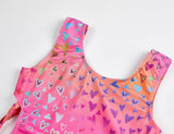 2022 V Shape Love Heart One-piece Swimming Suits