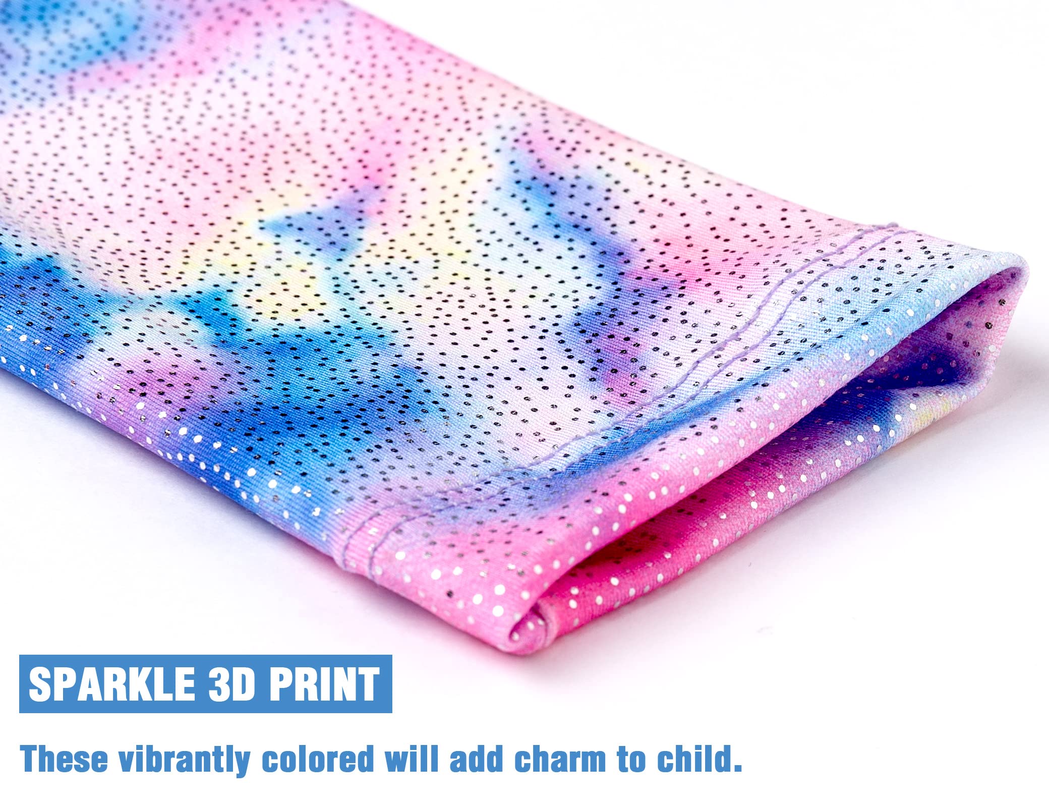 Colorful Starry Longsleeve Gymnastics Leotards for girls