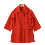 Girls Winter Coat Warm Button Jackets for Kids