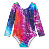 Colorful Aurora Longsleeve Gymnastics Leotards