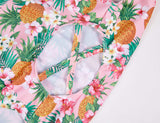 2022 Hawaii Pineapple Flower One-piece Swimming Suits