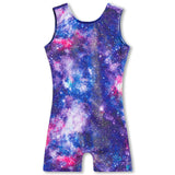 Blue Starry Gymnastics Leotards for girls