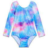 Blue Starry Sky Longsleeve Gymnastics Leotards