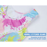 Cute Dance Gymnastics Leotards-Colorful Graffiti-TENVDA