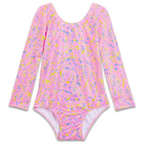 Pink Graffiti Longsleeve Gymanstics Leotards