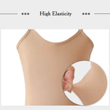 Girls Nude Seamless Undergarment Camisole Leotard