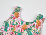 2022 Hawaii Pineapple Flower One-piece Swimming Suits